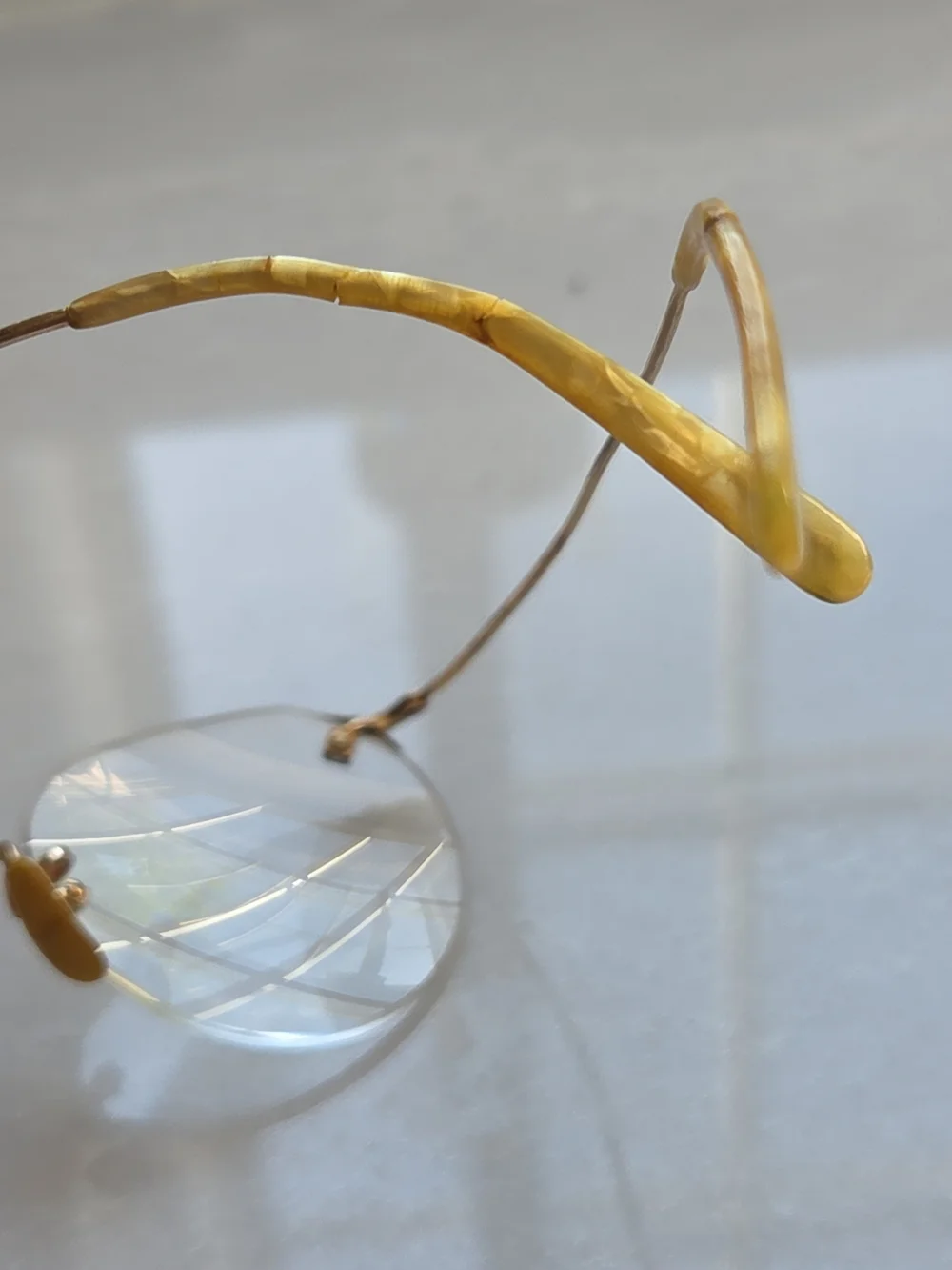 Vtg American Optical Kids 1/10 12K GF Rimless Kids Eyeglasses AO Mid-Century ⬇️